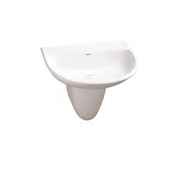 JOHNSON AQUA HALF PEDESTAL WASH BASIN