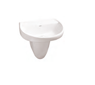 JOHNSON RIO HALF PEDESTAL WASH BASIN