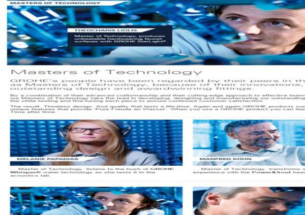 GROHE - MASTER OF TECHNOLOGY
