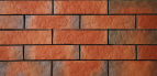 LAMIT SPLIT TILE-ARTIFICIAL RED SHADOW 240x60 mm