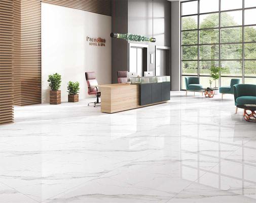 Kajaria Italian Marble Slab Calacatta White 2400x800X15mm